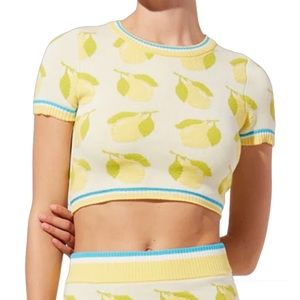 nwt Solid and striped June lemon sweater top